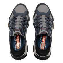 Skechers 男士缓震透气运动鞋，城市户外徒步跑步鞋 237322C - 海軍藍色/灰色 - 查看 4