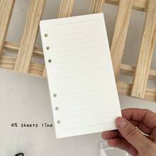 A6 Binder Acrylic Case Notebook, 2pcs Pmma Board With Metail Ring, DIY Junk Journal Notebook Set, 45 Sheets Refill Papers, Stationery Supplies,School Supplies,Back To School - Multicolor - View 24