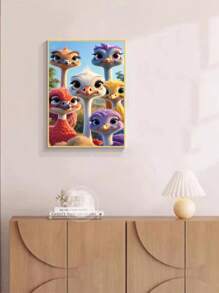 1 件 DIY 钻石画刺绣家居装饰，全覆盖，11.8*15.7 英寸 - 彩色 - 查看 5