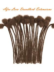 10 股/批 非洲式假辫钩针编织辫子接发 手工钩针编织扭辫发饰 雷鬼嘻哈棕色辫子接发 适合日常和圣诞派对使用 - 深棕色 - 查看 8