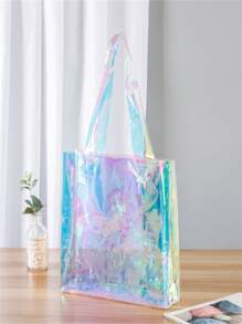 5 Stück dicke, transparente PVC-Geschenktüte, Weihnachtsgeschenk Souvenirtüte, Hochzeitsbegünstigung Süßigkeiten Box Handtasche, Mittagessen Tasche Valentinstag Geschenkverpackung Tasche, Muttertag Geschenktüte - Verschiedenfarbig - Übersicht 9