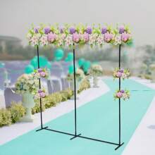 kangten Arco de boda negro, soporte de metal para globos y flores como decoración para boda, fiesta, habitación y regalos para la novia