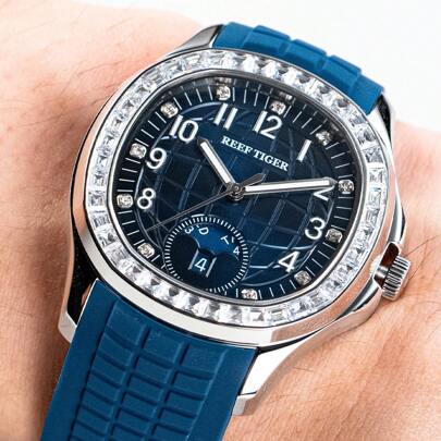 Reef Tiger Brand Men's Automatic Mechanical Watch Business Men's Watch Fashion Waterproof Men's Sports Watch