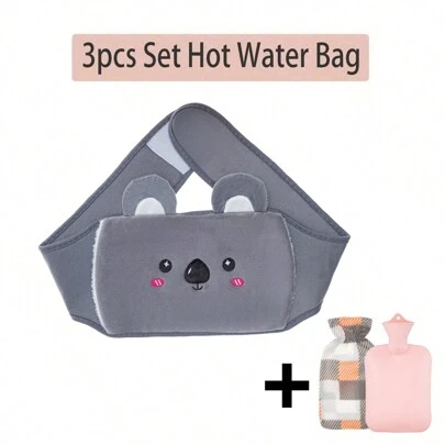 3pcs/Set Cartoon Hot Water Bottle Waist Belt Combo, Includes Water Filling Hot Water Bottle, Waist Belt, And Hand Warmer Christmas Gifts, Hand Warmers, Gifts For Men, Stocking Stuffers, Hand Warmers Rechargeable Insulation, Galentines, Puppy, Carnival, Party Decorations, Spring Summer Picks, Brides Maid Gifts, Room, Bedroom Decor, Bedroom Decor, Beach, Travel, For Men, For Women, Vacation,Cute Stuff