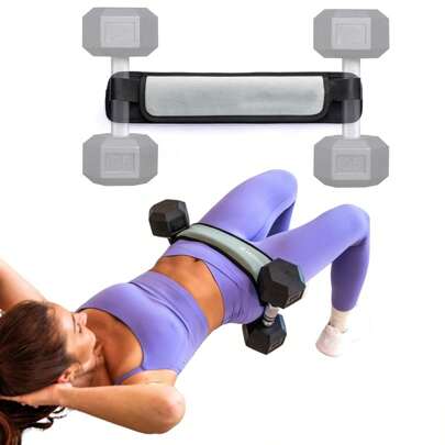 1pc Hip Thrust Resistance Band, Glute Bridge Assist Belt, Fitness Weightlifting Dumbbell Barbell Lifting Waist Belt