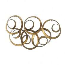 24x2x42" Gold Iron Wall Art,Sachper-70