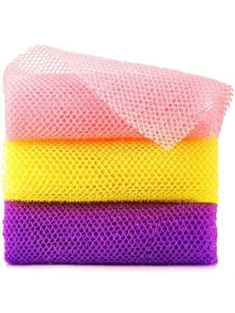 African Bath Sponge, African Mesh Long Net Bath Sponge, Exfoliating Shower, Body Wash, Back Scrub,Body Scrubber,Sponge, Smooth Skin, Body Scrubber,Very Suitable For Daily Use
