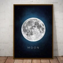 HALFLEMART 1 pieza Póster de lienzo con galaxia espacial, para decoración de sala de estar y dormitorio