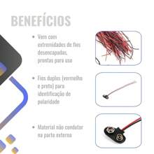 9V Battery Connector Snap Clip Support Lead Wires Professional High Quality Electronics UN - 均碼 - 查看 2