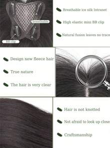 Bangs Wig Female Natural Forehead Atmosphere Dragon Beard Bangs Chemical Fiber Hair Hair On Top Of Hair Fluffy Wig Piece - Multicolor - View 5