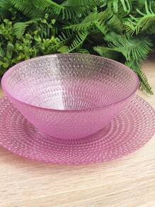 Kit With 2 Bowls / Turkish Glass Bowl With Lilac Glitter 500 Ml - 紫丁香 - 查看 10