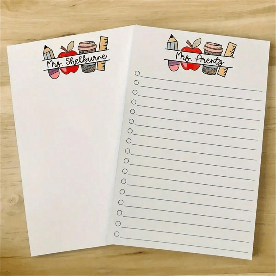 1 caderno personalizável faça você mesmo: caderno de presente para professor para uso no escritório - memórias, bloco de notas e nome escrito à mão, presente de fim de ano ou agradecimento ao professor, estilo aleatório enviado*