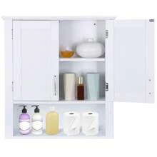Bathroom Door Wall Mounted Cabinet Hanging Medicine Cabinet Storage Organizer - 1 - View 3