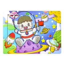 12 miếng ghép hình bằng gỗ Montessori, đồ chơi ghép hình giáo dục mầm non cho bé trai và bé gái, thích hợp làm quà tặng sinh nhật, giáng sinh, lễ tạ ơn - Nhiều chủ đề ghép hình khác nhau để tăng cường trí tưởng tượng và nhận thức - Nhiều màu - Xem 24