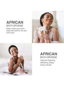 Afrikansk badsvamp, afrikansk mesh lång nätbadsvamp, exfolierande dusch, kroppstvätt, ryggskrubb, kroppsskrubb, svamp, slät hud, kroppsskrubb, mycket lämplig för daglig användning