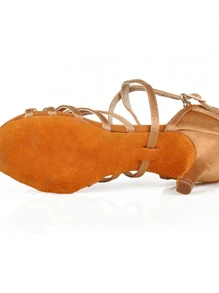 Pantofi de antrenament pentru dans modern Tango Latin pentru damă, cu tocuri înalte și tălpi moi, pantofi confortabili de antrenament pentru sala de bal