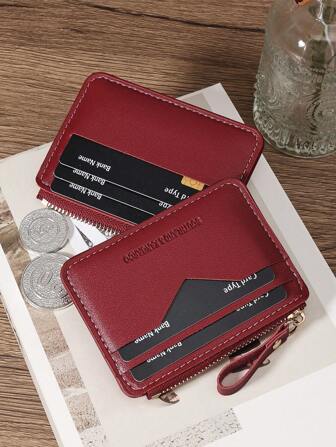 SOUTHLAND&KANGAROO Black Letter Purse Pocket Wallet Fashion Malist Slim Lightweight Portable Cash Money ID Card Card Coin Pocket For Birthday Gift Teenagers For College Student School Student Men Male Card Holder Wallet Business Card Holder Credit Card Holder Women For Women Mini Wallet Card Wallet