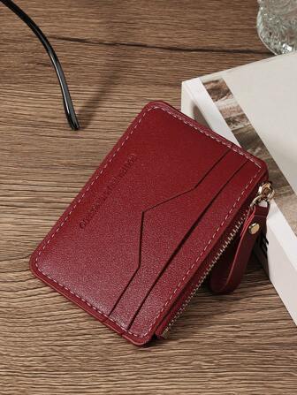 SOUTHLAND&KANGAROO 黑色字母钱包口袋钱包时尚男士超薄轻便便携式现金钱包身份证卡片零钱袋生日礼物青少年大学生中学生男士卡包钱包名片夹信用卡包女士迷你钱包卡片钱包