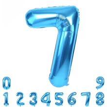 Balon Angka Warna-warni 40 Inci untuk Pesta Ulang Tahun, Acara Ulang Tahun Pusat Perbelanjaan, Dekorasi Peringatan - Biru - View 12