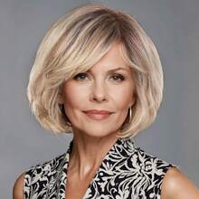 12 Inch Human Hair Wigs For Women,Short Layered Textured Real Hair Bob Wig With Bangs Side Part Lace 11x4.5x1.5