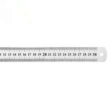 1 Stück/2 Stücke 20cm/30cm Edelstahl Lineal, Messwerkzeug Metall Gerade Lineal (geeignet für Hausmessungen, Handwerk, Elektroinstallation, Zeichnungsmessung), Schulbedarf, Rückkehr zur Schule