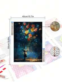 5D DIY 钻石画马赛克 - 美丽风景艺术，钻石艺术工艺套件，适用于马赛克家居装饰墙，是圣诞节、万圣节、感恩节送给朋友的绝佳礼物