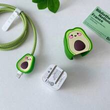 4 件装可爱卡通 Anker 30W 充电器保护套、电缆保护器、充电器头保护器 - 感恩节/圣诞节礼物