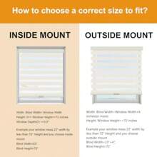 Persianas Persilux Blackout Zebra para Ventanas (35.5<< An x 72» Al, Beige) Persianas de Cebra sin cordón para Ventanas Interiores, Persianas Aislantes Térmicas con Cassette Mejorado, Persianas para el Hogar - Beis - Ver 6