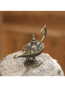 灯金属香炉 - 古董风格家居装饰，无香味烛台，适合家庭，送给朋友和家人的独特礼物