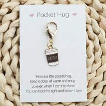 Móc khóa cốc cà phê phong cách cổ điển kèm thẻ ôm bỏ túi - Hợp kim kẽm, hoàn hảo cho người yêu cà phê, phụ kiện túi xách và ba lô thời trang, lý tưởng cho sinh nhật, ngày lễ và tình bạn - Gói 1/2/3 phụ kiện ô tô túi xách ba lô cho trường học Ý tưởng quà tặng Giáng sinh Y2k dễ thương theo phong cách Goth - Nhiều màu - Xem 8