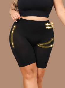 2 件大码女式无缝紧身裤，舒适丝滑透气修身瑜伽裤 - 彩色 - 查看 3