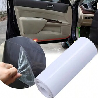 ฟิล์มกันรอยใสชนิด PVC สำหรับปกป้องรถ, ฟิล์มกันรอยติดเองได้, เหมาะสำหรับกันชนและฝากระโปรงรถยนต์