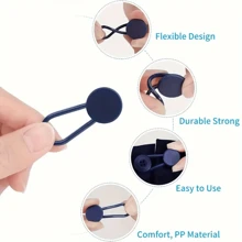 2 件/6 件柔性塑料延长纽扣，腰带延长器，适用于男士和女士裤子、短裤、裙子、牛仔裤