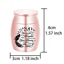 Urnas conmemorativas pequeñas para cenizas - 4 colores, mini juego de mini urnas de aluminio, urna de cremación para cenizas, soporte para cenizas, urna pequeña para familia y seres queridos