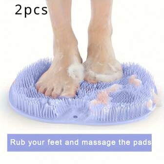 1pc Anti-Slip Foot Scrub - Gentle Exfoliating Foot Pad, Smoothes Skin, Promotes Blood Circulation, Keeps Feet Healthy, Deep Cleansing & Removes Dead Skin Cells - Essential Bathroom Accessory For Daily Foot Care Home Bathroom Decor Back To School