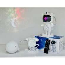 Astronaut Lamp Projector Bluetooth Speaker With Star Projector Lamp - trắng - Xem 8