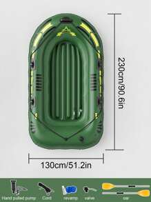 1 件加厚成人充气皮划艇，户外河钓充气船，水上运动漂流船，户外充气筏 - 彩色 - 查看 13