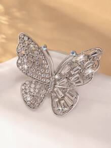 1pc Fashionable Western Style Bow-Knot Rhinestone Decor Pin Brooch, Party/Holiday Accessory Gift For Women - Multicolor - View 9