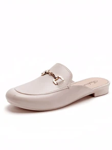 Women's Elegant Half-Slip Loafers, Fashionable Slip-On Mules, Slouchy Slide Sandals (Recommend Ordering One Size Up)
