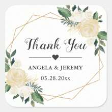 Nhãn dán tên hoa cá nhân hóa - Nhãn tùy chỉnh để thêm tên và ngày vào thiệp mời đám cưới, quà tặng tiệc tùng và hộp quà tặng, hoàn hảo để tạo chi tiết độc đáo cho ngày đặc biệt của bạn, in đồ họa, lịch lễ hội - Chuỗi đám cưới hoa - Xem 18