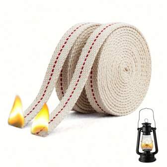 1/2/3 卷优质油灯灯芯 - 用于石蜡油和煤油灯笼和蜡烛燃烧器的灯笼灯芯 - 直径 0.5 英寸（1.2 厘米）/ 0.78 英寸（2 厘米），高品质替换灯芯，燃烧顺畅