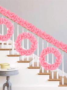 1pc Wreath Decoration Simulation Wreath Showcase Door Hanging Shopping Mall Scene Decoration Gifts Birthday Graduation - Multicolor - View 9