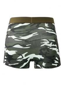 Novelty Men's Shorts, Sports Casual Fashion Camouflage Men's Short Printed Boxer Briefs