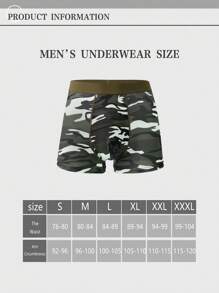 Novelty Men's Shorts, Sports Casual Fashion Camouflage Men's Short Printed Boxer Briefs