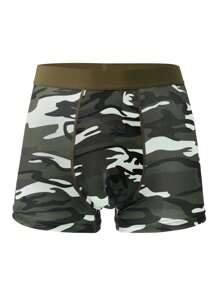 Novelty Men's Shorts, Sports Casual Fashion Camouflage Men's Short Printed Boxer Briefs