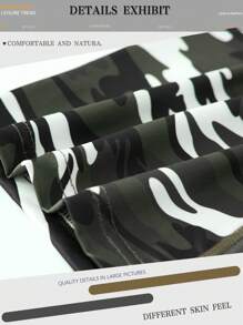 Novelty Men's Shorts, Sports Casual Fashion Camouflage Men's Short Printed Boxer Briefs