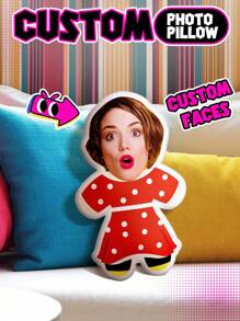 1 Almohada facial personalizada para ella/él, Almohada con foto personalizada para mujeres/hombres, Almohada mini personalizada con fotos, Almohada con forma del Body personalizada, Almohada con cara graciosa personalizada, Almohada con forma personalizada, Almohada con foto personalizada, Para él/ella, novio, novia, papá, mamá, familia, amigos, aniversario de mascota, Día de la Madre