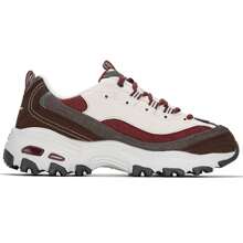 Skechers Série D'LITES Sapatos Casuais, Sapatos Femininos Absorventes de Choque e Duráveis, Sapatos Casuais de Fitness e Esportes, Sapatos de Panda, Tênis Chunky 149906 - Vinho - Visão 2