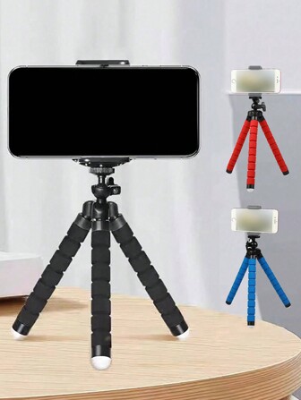1 个手机三脚架支架，兼容 、Android 手机，生日礼物，家人、朋友手机支架，手机支架，手机配件