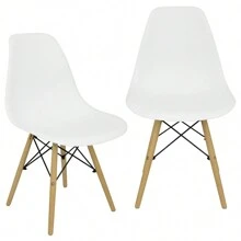 LIANTO CASA E DECOR Set Of 2 Chairs Dining Table Set Kitchen Charles Eames Eiffel Wood - Xem 1
